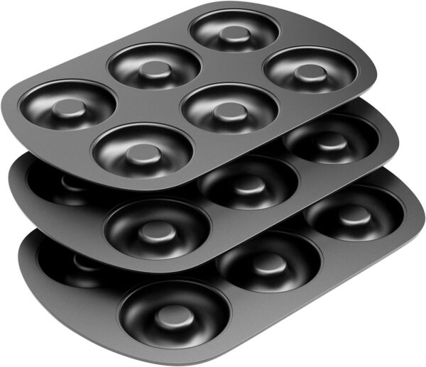 Non-Stick 6-Cavity Donut Baking Pans