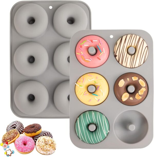 Silicone Donut Mold for 6 Doughnuts